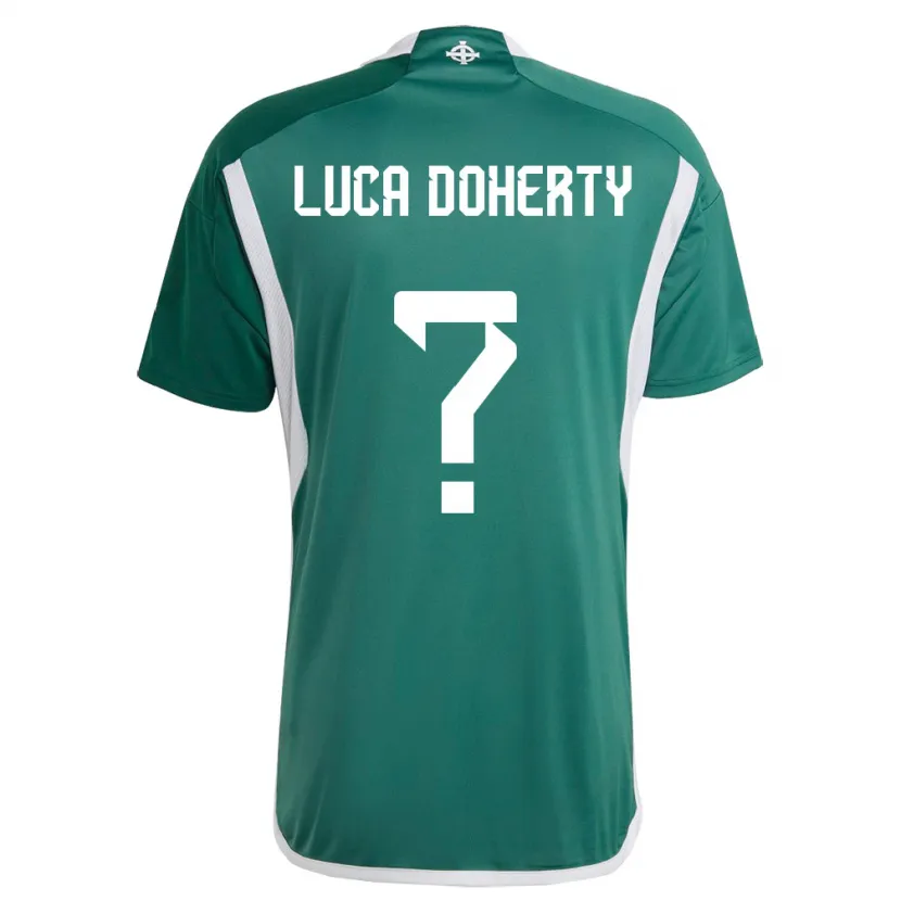 Danxen Mujer Camiseta Irlanda Del Norte Luca Doherty #0 Verde 1ª Equipación 24-26 La Camisa México