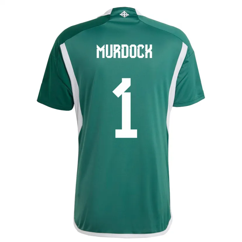 Danxen Mujer Camiseta Irlanda Del Norte Will Murdock #1 Verde 1ª Equipación 24-26 La Camisa México