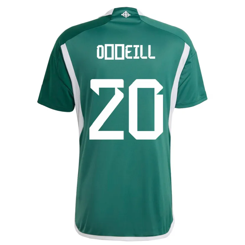 Danxen Mujer Camiseta Irlanda Del Norte Ceadach O’neill #20 Verde 1ª Equipación 24-26 La Camisa México