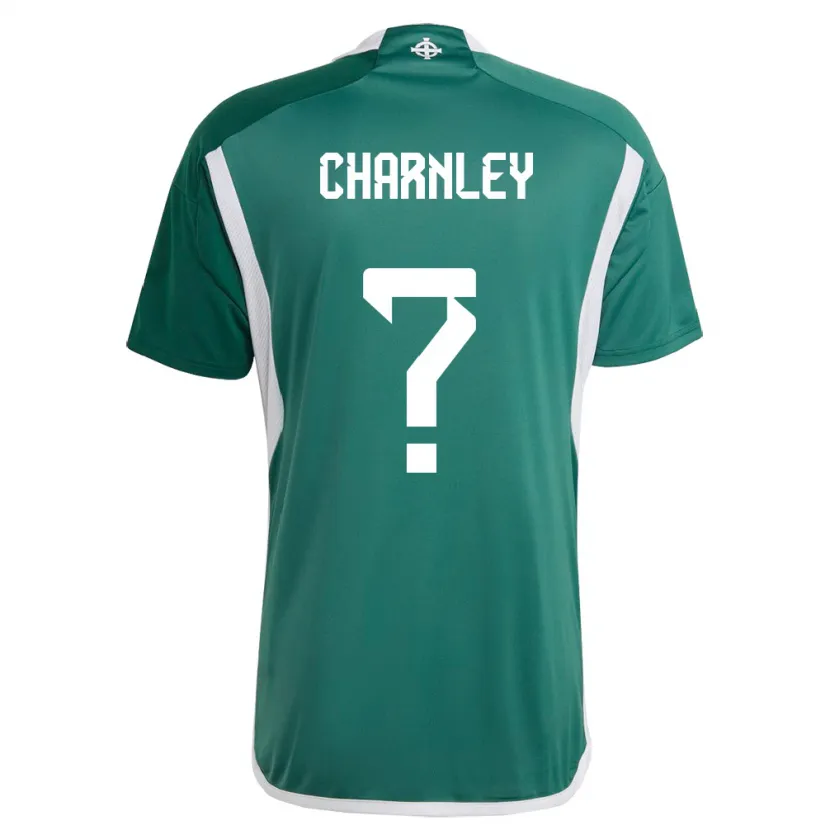 Danxen Mujer Camiseta Irlanda Del Norte Jayden Charnley #0 Verde 1ª Equipación 24-26 La Camisa México