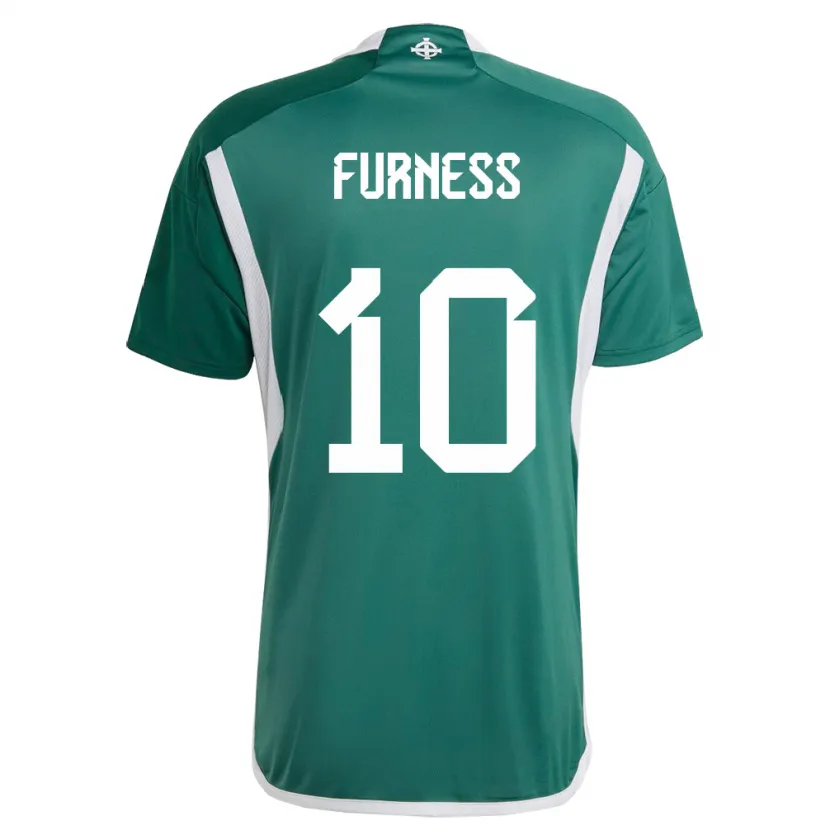 Danxen Mujer Camiseta Irlanda Del Norte Rachel Furness #10 Verde 1ª Equipación 24-26 La Camisa México