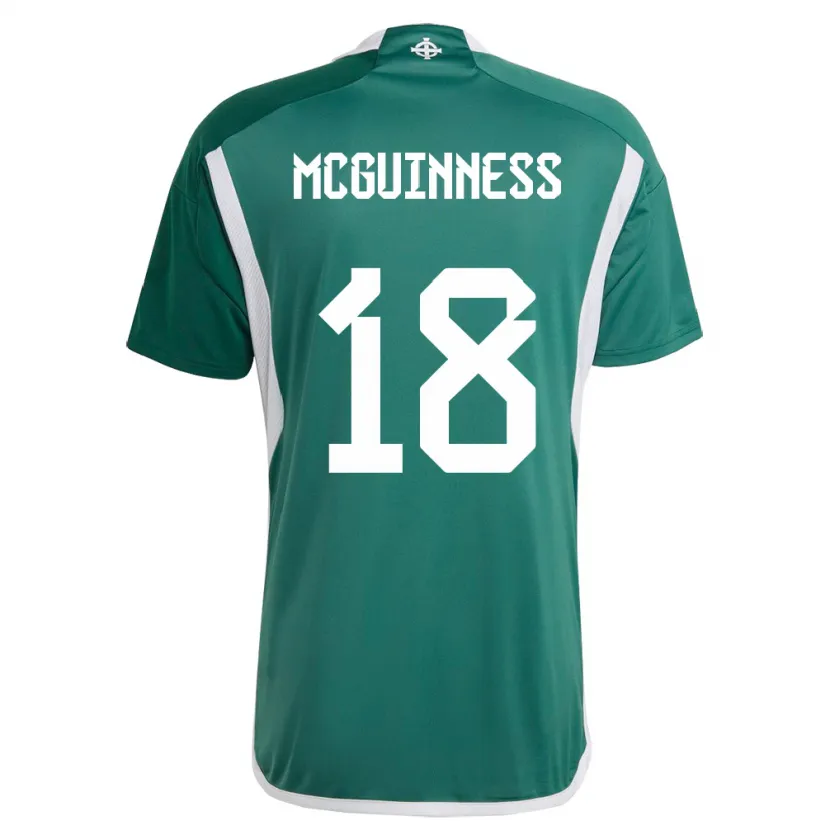 Danxen Mujer Camiseta Irlanda Del Norte Caitlin Mcguinness #18 Verde 1ª Equipación 24-26 La Camisa México
