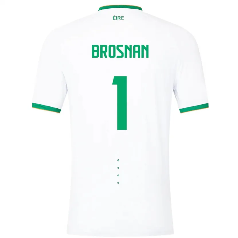 Danxen Mujer Camiseta Irlanda Courtney Brosnan #1 Blanco 2ª Equipación 24-26 La Camisa México