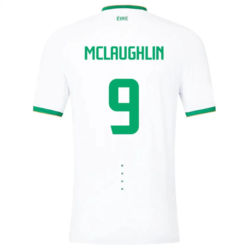 Danxen Mujer Camiseta Irlanda Erin Mclaughlin #9 Blanco 2ª Equipación 24-26 La Camisa México