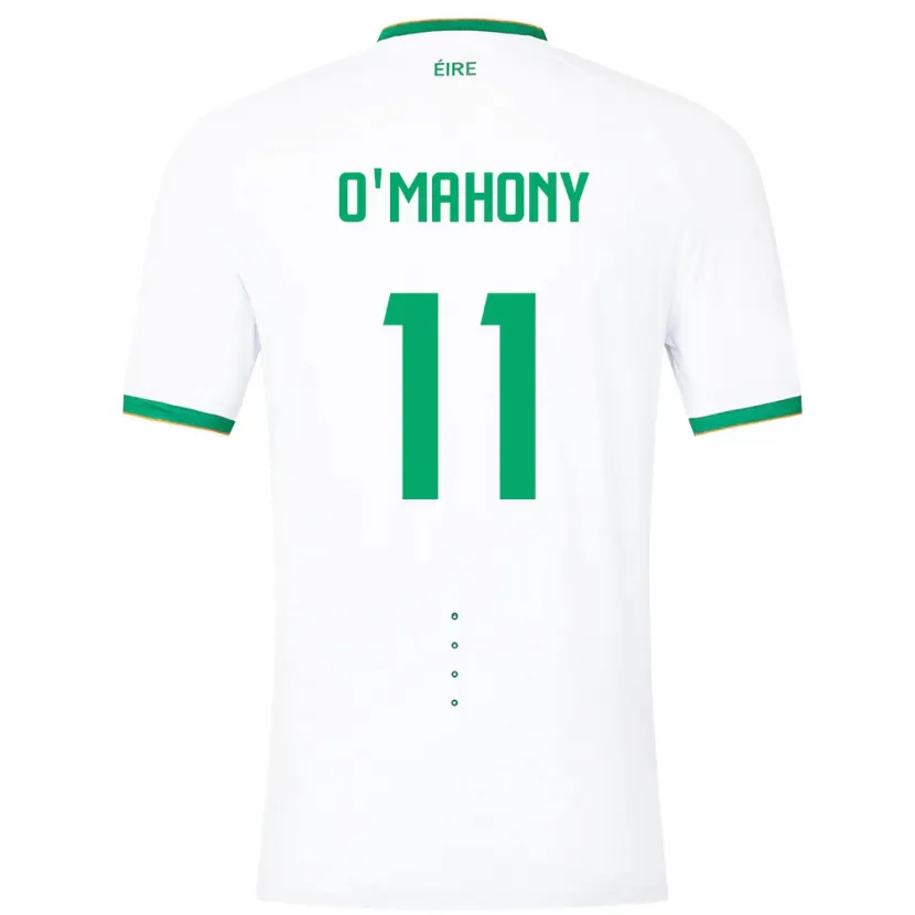 Danxen Mujer Camiseta Irlanda Éabha O'mahony #11 Blanco 2ª Equipación 24-26 La Camisa México