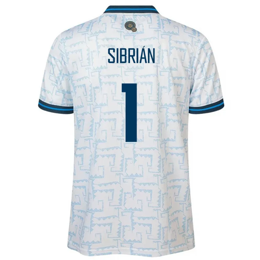 Danxen Mujer Camiseta El Salvador Sergio Sibrián #1 Blanco 2ª Equipación 24-26 La Camisa México