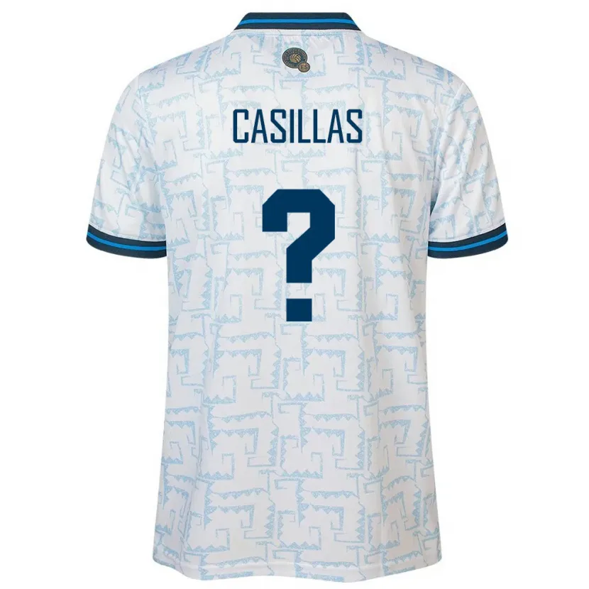 Danxen Mujer Camiseta El Salvador Marcos Casillas #0 Blanco 2ª Equipación 24-26 La Camisa México