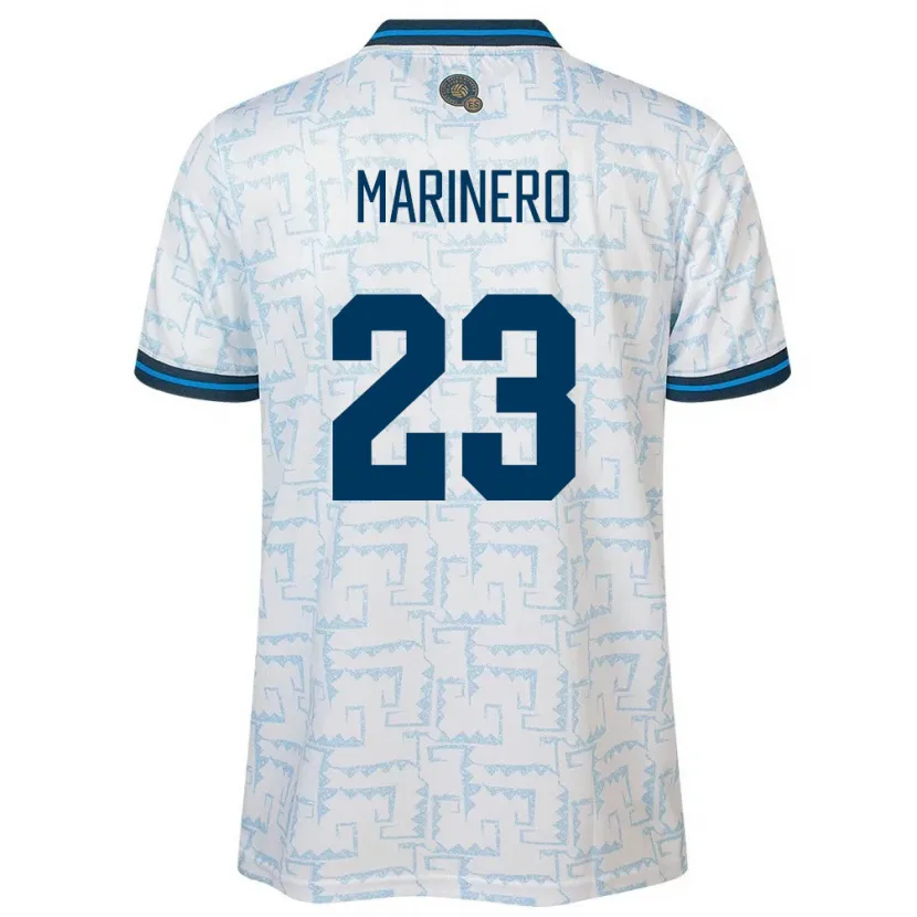 Danxen Mujer Camiseta El Salvador Amber Marinero #23 Blanco 2ª Equipación 24-26 La Camisa México