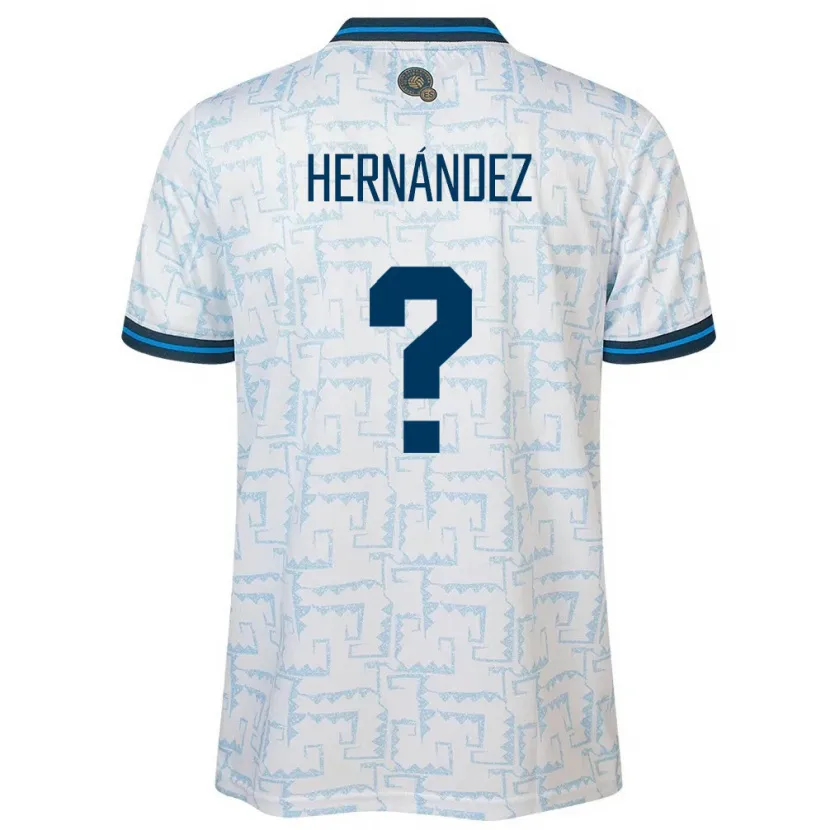Danxen Mujer Camiseta El Salvador Irma Dolores Hernández #0 Blanco 2ª Equipación 24-26 La Camisa México