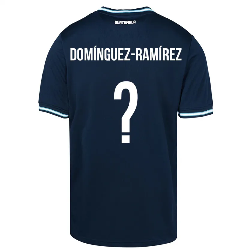 Danxen Mujer Camiseta Guatemala Marco Domínguez-Ramírez #0 Azul 2ª Equipación 24-26 La Camisa México