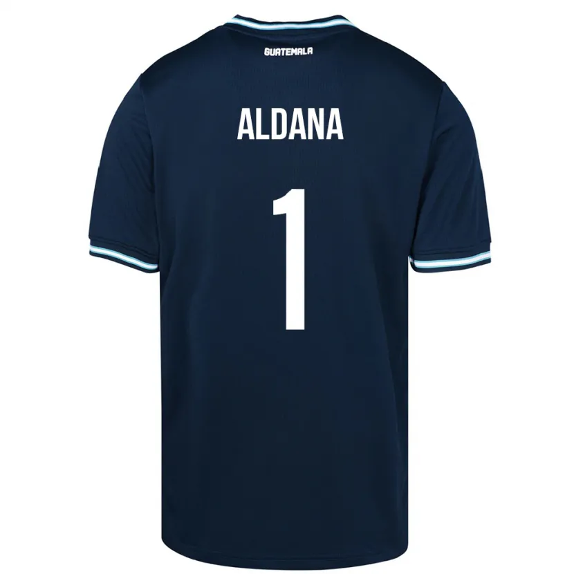 Danxen Mujer Camiseta Guatemala David Aldana #1 Azul 2ª Equipación 24-26 La Camisa México