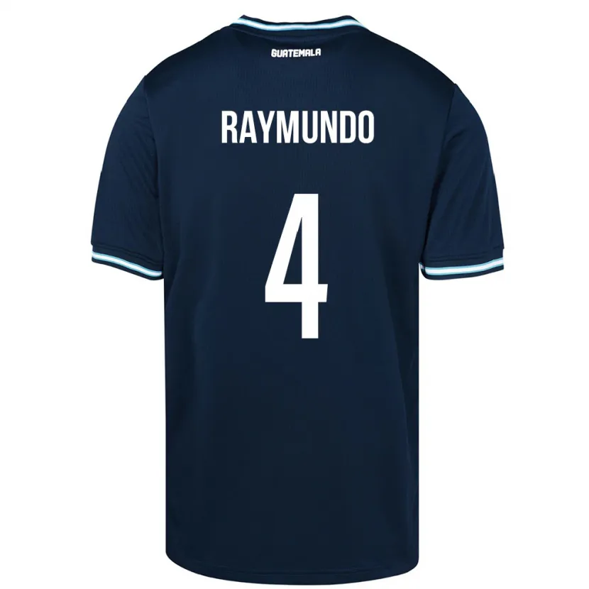 Danxen Mujer Camiseta Guatemala Cristopher Raymundo #4 Azul 2ª Equipación 24-26 La Camisa México