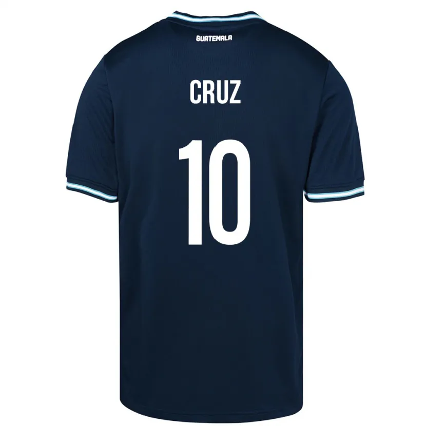 Danxen Mujer Camiseta Guatemala Axel De La Cruz #10 Azul 2ª Equipación 24-26 La Camisa México