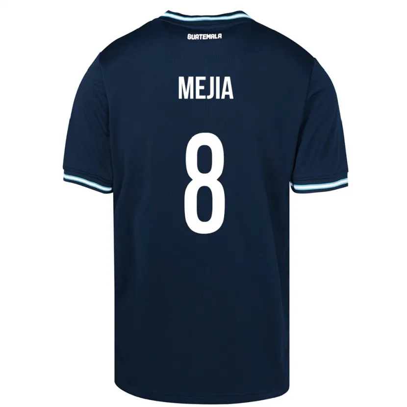 Danxen Mujer Camiseta Guatemala Robert Mejia #8 Azul 2ª Equipación 24-26 La Camisa México