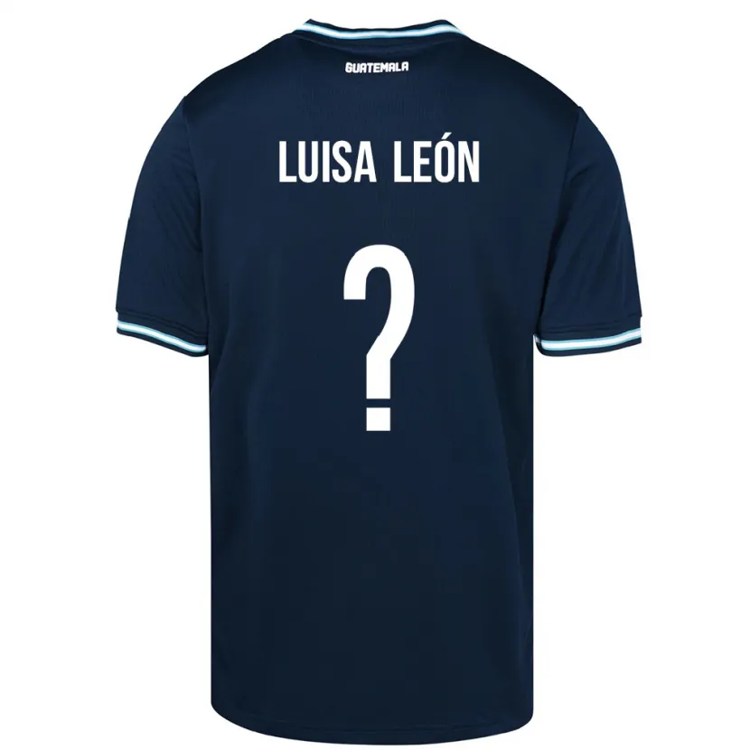 Danxen Mujer Camiseta Guatemala Luisa León #0 Azul 2ª Equipación 24-26 La Camisa México