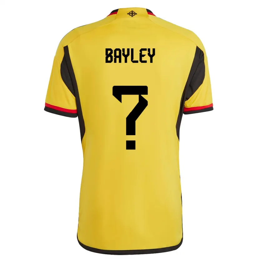 Danxen Mujer Camiseta Irlanda Del Norte Bayley Mccann #0 Blanco 2ª Equipación 24-26 La Camisa México