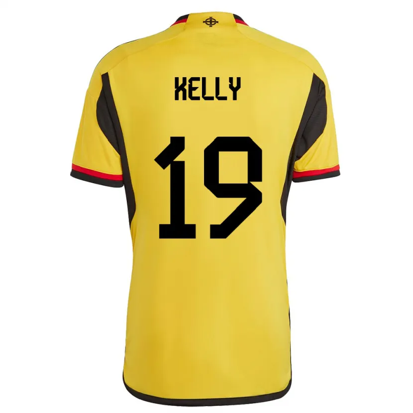 Danxen Mujer Camiseta Irlanda Del Norte Oscar Kelly #19 Blanco 2ª Equipación 24-26 La Camisa México