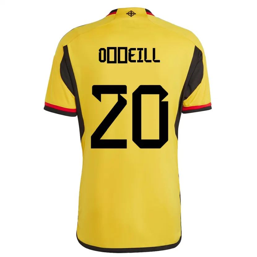 Danxen Mujer Camiseta Irlanda Del Norte Ceadach O’neill #20 Blanco 2ª Equipación 24-26 La Camisa México