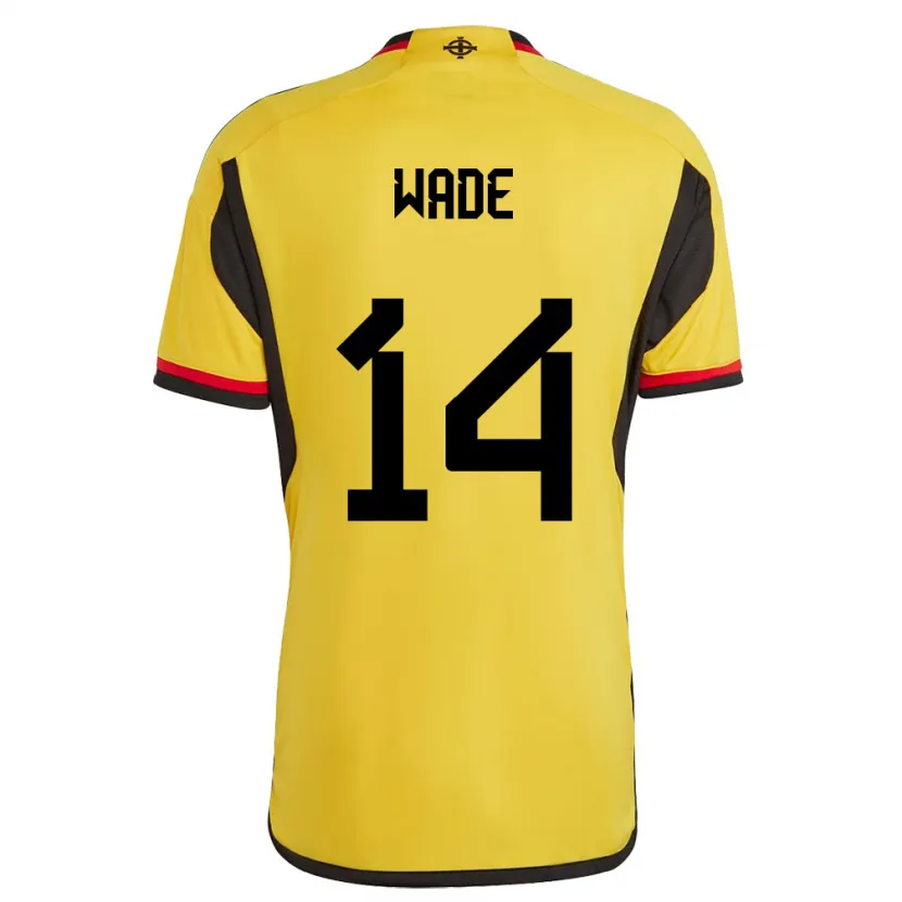 Danxen Mujer Camiseta Irlanda Del Norte Lauren Wade #14 Blanco 2ª Equipación 24-26 La Camisa México