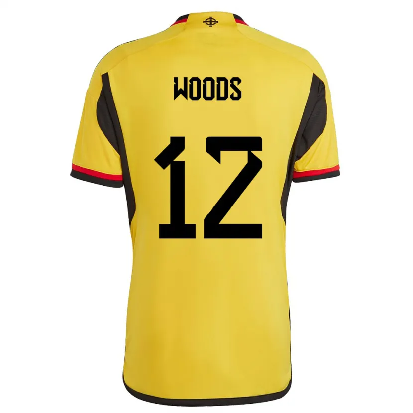 Danxen Mujer Camiseta Irlanda Del Norte Lilie Woods #12 Blanco 2ª Equipación 24-26 La Camisa México