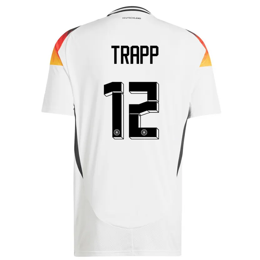 Danxen Niño Camiseta Alemania Kevin Trapp #12 Blanco 1ª Equipación 24-26 La Camisa México