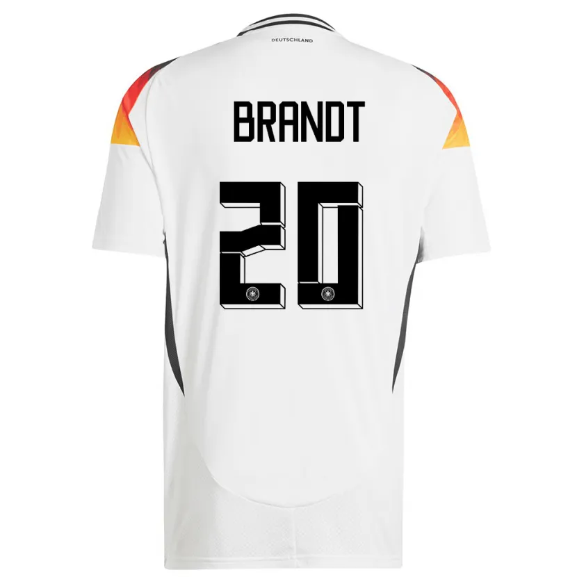 Danxen Niño Camiseta Alemania Julian Brandt #20 Blanco 1ª Equipación 24-26 La Camisa México