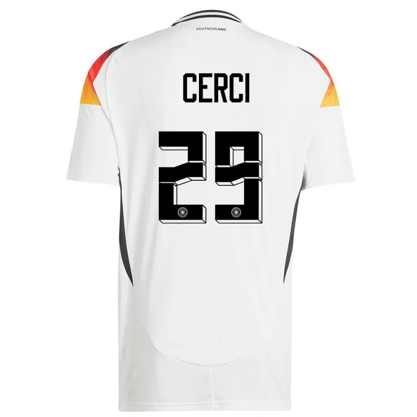 Danxen Niño Camiseta Alemania Selina Cerci #29 Blanco 1ª Equipación 24-26 La Camisa México