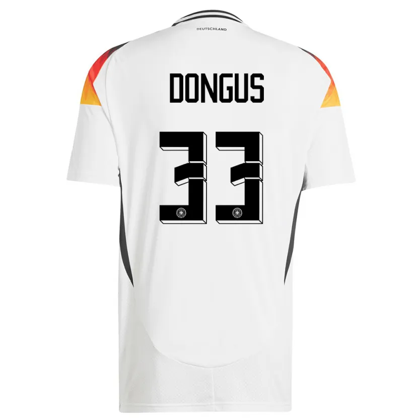 Danxen Niño Camiseta Alemania Fabienne Dongus #33 Blanco 1ª Equipación 24-26 La Camisa México