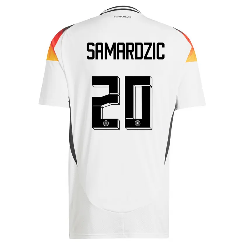 Danxen Niño Camiseta Alemania Lazar Samardzic #20 Blanco 1ª Equipación 24-26 La Camisa México
