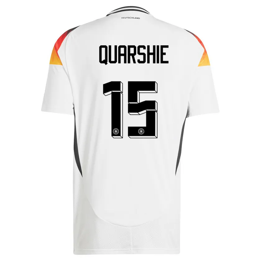 Danxen Niño Camiseta Alemania Joshua Quarshie #15 Blanco 1ª Equipación 24-26 La Camisa México