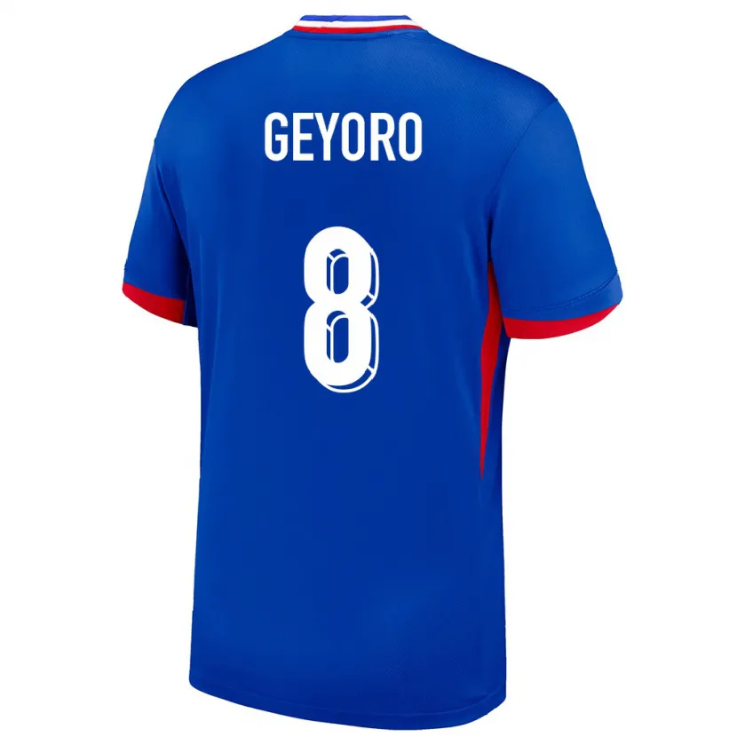 Danxen Niño Camiseta Francia Grace Geyoro #8 Azul 1ª Equipación 24-26 La Camisa México