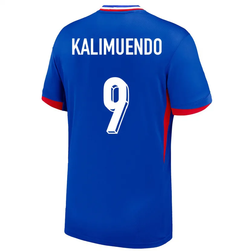Danxen Niño Camiseta Francia Arnaud Kalimuendo #9 Azul 1ª Equipación 24-26 La Camisa México