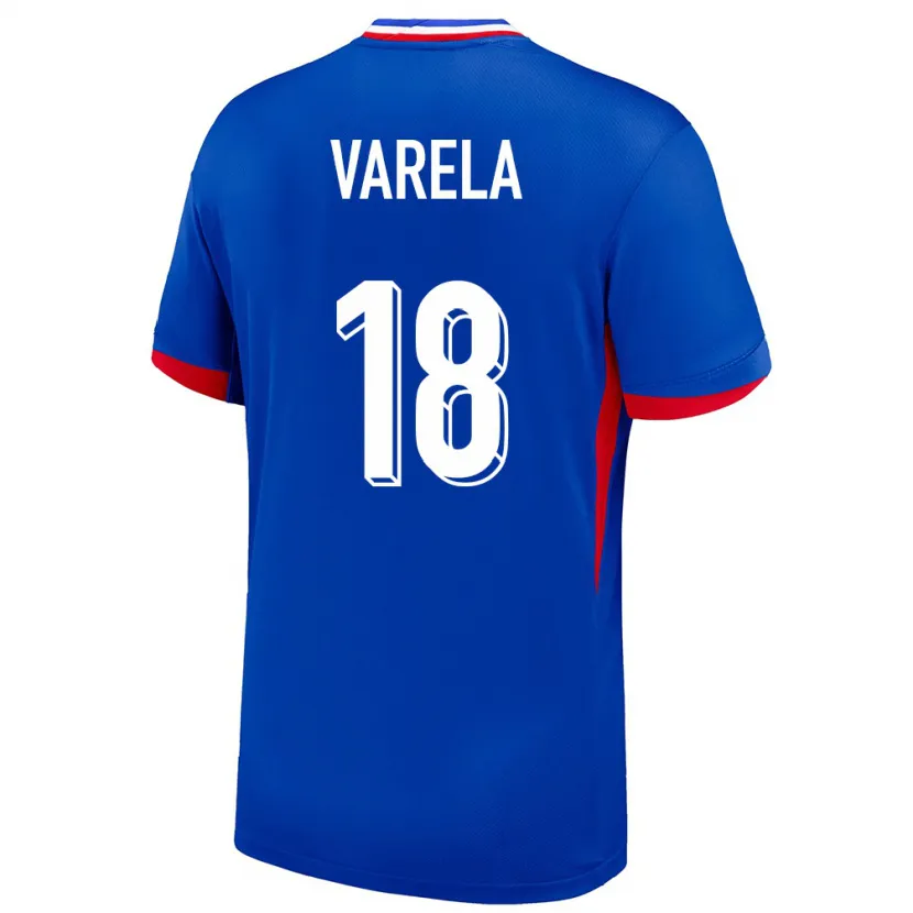 Danxen Niño Camiseta Francia Jordan Varela #18 Azul 1ª Equipación 24-26 La Camisa México