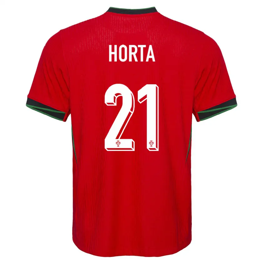 Danxen Niño Camiseta Portugal Ricardo Horta #21 Rojo 1ª Equipación 24-26 La Camisa México