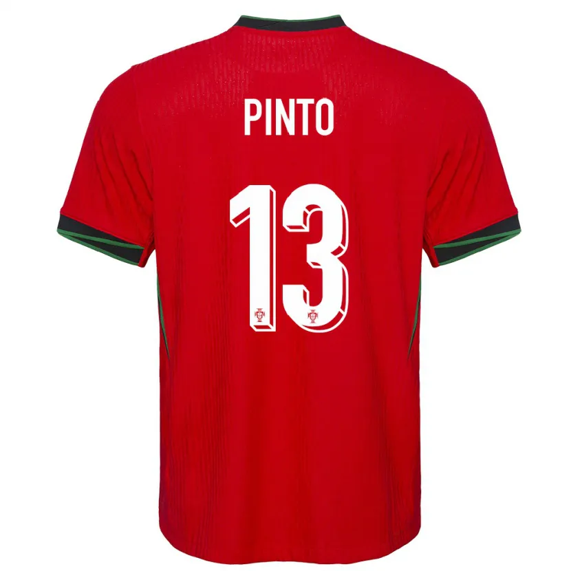 Danxen Niño Camiseta Portugal Fatima Pinto #13 Rojo 1ª Equipación 24-26 La Camisa México