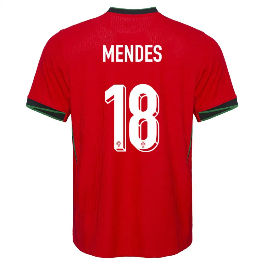 Danxen Niño Camiseta Portugal Carolina Mendes #18 Rojo 1ª Equipación 24-26 La Camisa México