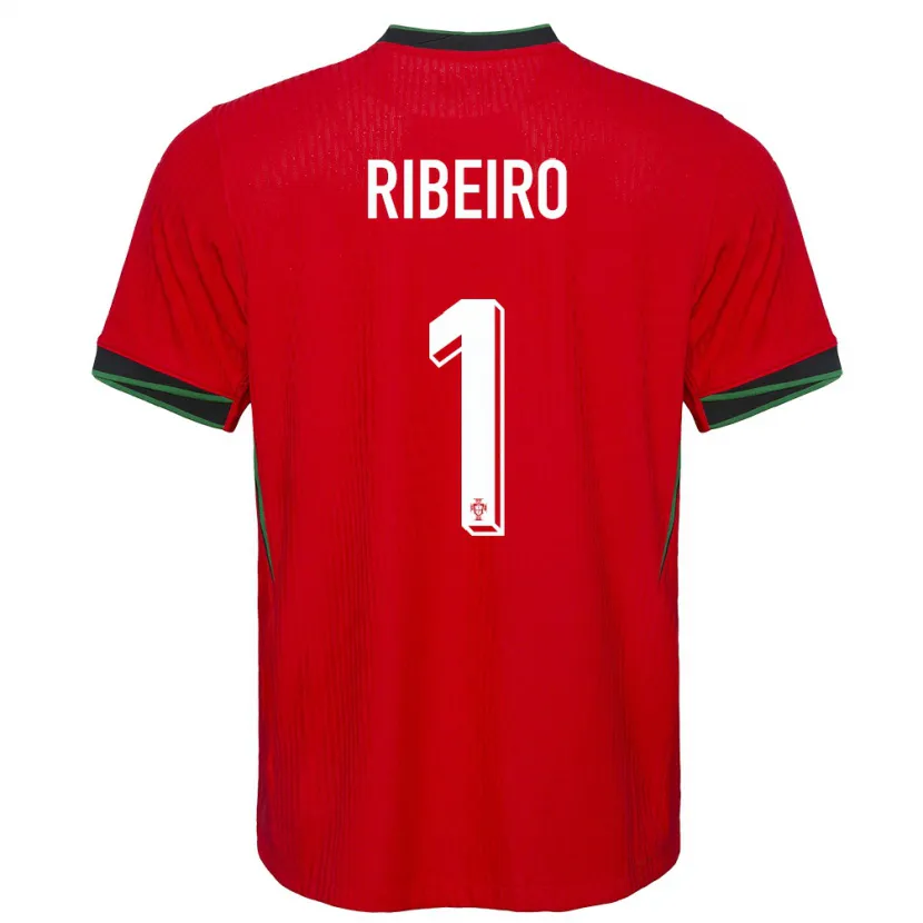 Danxen Niño Camiseta Portugal Goncalo Ribeiro #1 Rojo 1ª Equipación 24-26 La Camisa México