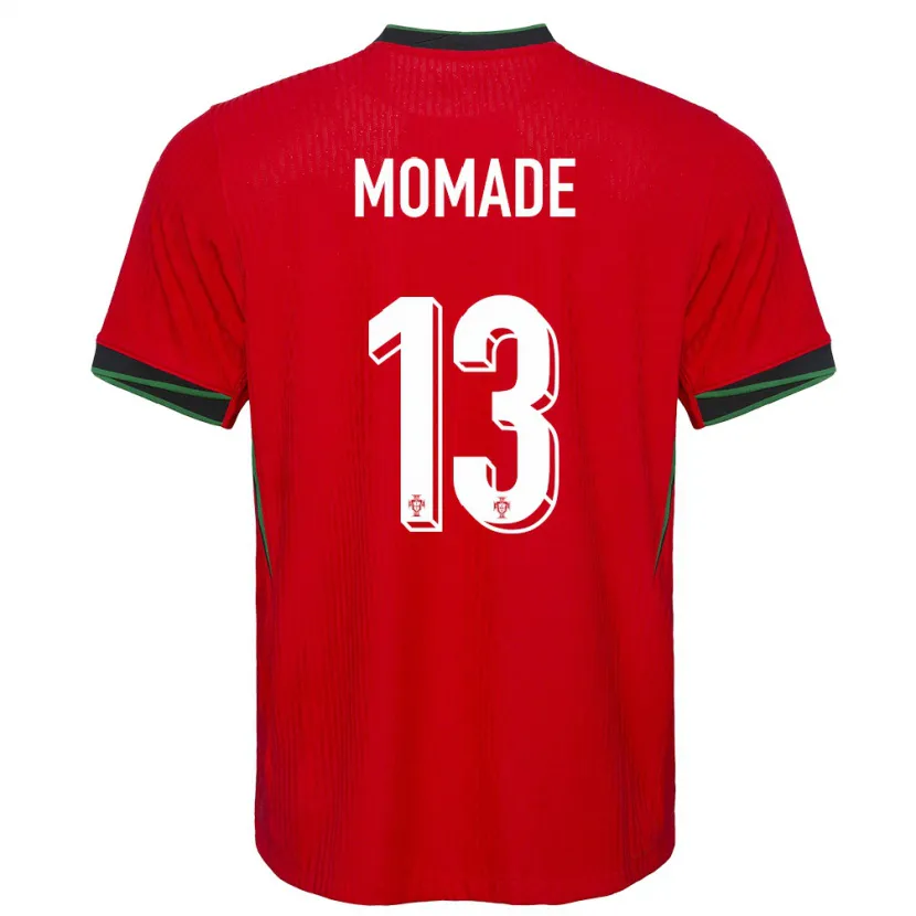Danxen Niño Camiseta Portugal Rayhan Momade #13 Rojo 1ª Equipación 24-26 La Camisa México
