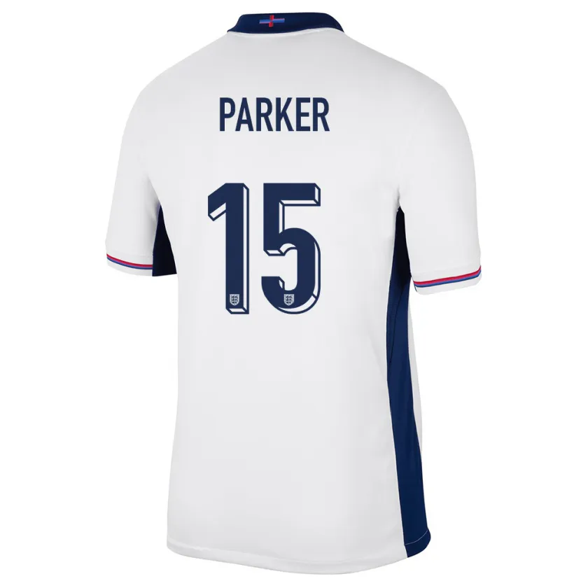 Danxen Niño Camiseta Inglaterra Lucy Parker #15 Blanco 1ª Equipación 24-26 La Camisa México