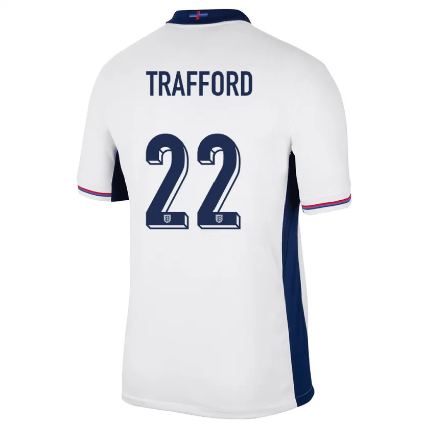 Danxen Niño Camiseta Inglaterra James Trafford #22 Blanco 1ª Equipación 24-26 La Camisa México