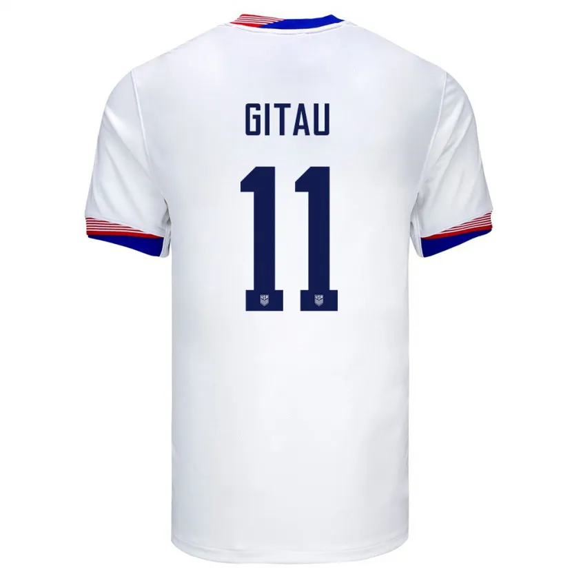 Danxen Niño Camiseta Estados Unidos Andre Gitau #11 Blanco 1ª Equipación 24-26 La Camisa México