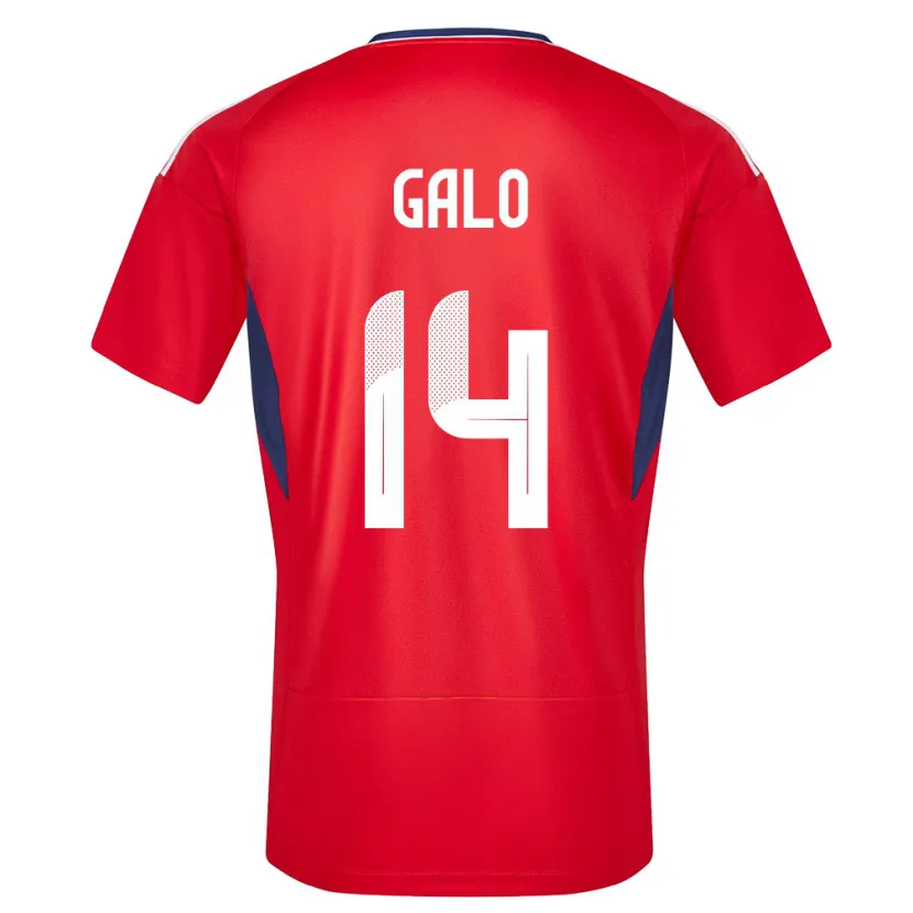 Danxen Niño Camiseta Costa Rica Orlando Galo #14 Rojo 1ª Equipación 24-26 La Camisa México