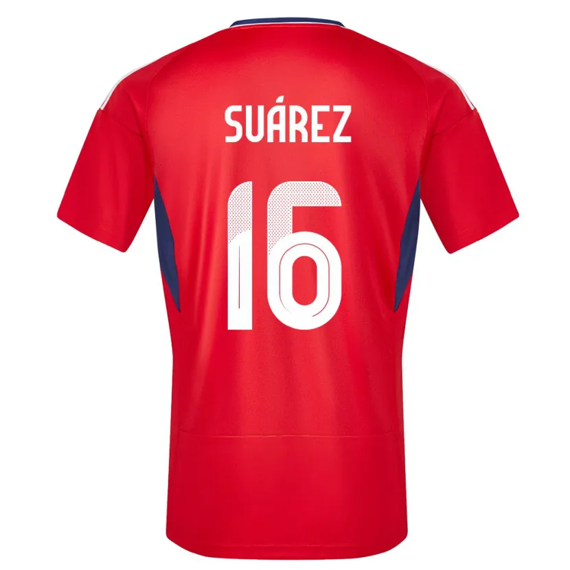 Danxen Niño Camiseta Costa Rica Aaron Suarez #16 Rojo 1ª Equipación 24-26 La Camisa México