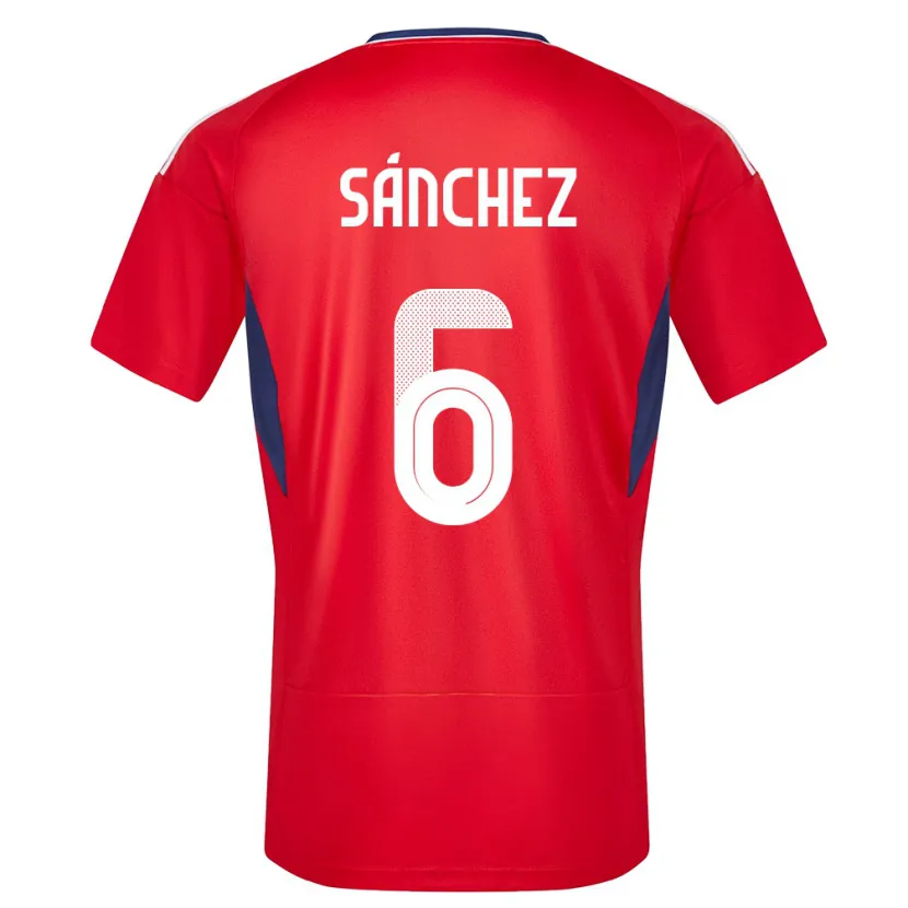 Danxen Niño Camiseta Costa Rica Carol Sanchez #6 Rojo 1ª Equipación 24-26 La Camisa México