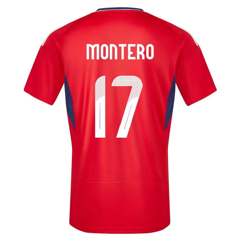 Danxen Niño Camiseta Costa Rica Michelle Montero #17 Rojo 1ª Equipación 24-26 La Camisa México