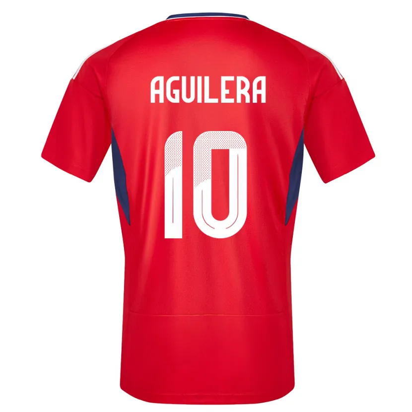 Danxen Niño Camiseta Costa Rica Brandon Aguilera #10 Rojo 1ª Equipación 24-26 La Camisa México