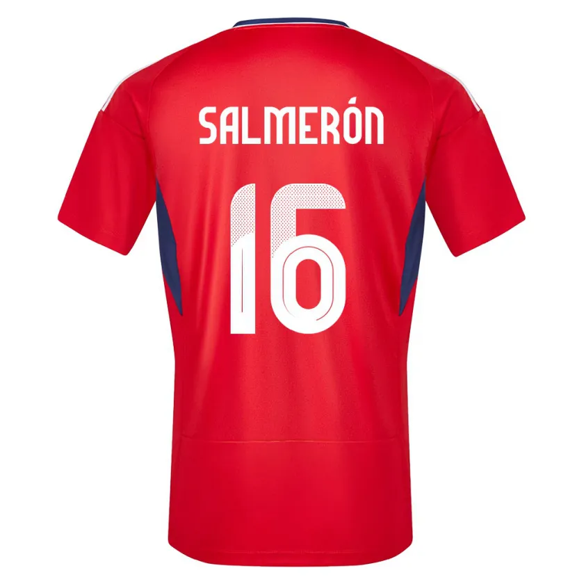 Danxen Niño Camiseta Costa Rica Andrey Salmeron #16 Rojo 1ª Equipación 24-26 La Camisa México