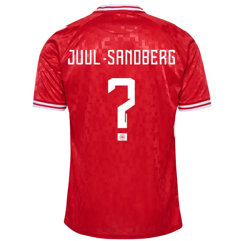 Danxen Niño Camiseta Dinamarca Nikolaj Juul-Sandberg #0 Rojo 1ª Equipación 24-26 La Camisa México