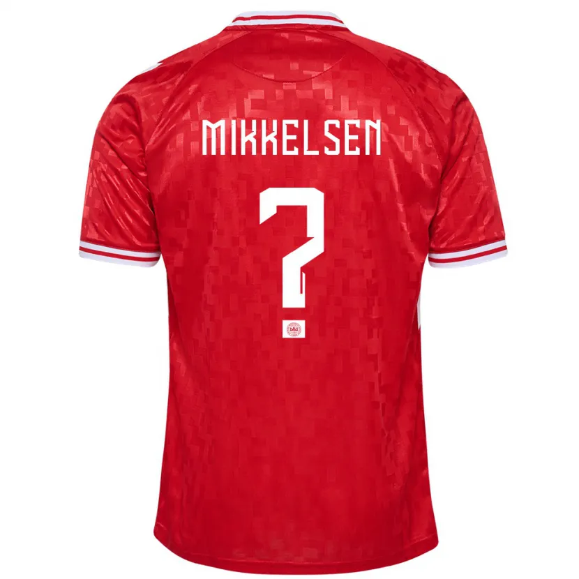 Danxen Niño Camiseta Dinamarca Sebastian Mikkelsen #0 Rojo 1ª Equipación 24-26 La Camisa México