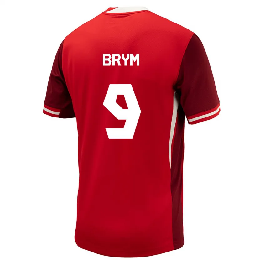 Danxen Niño Camiseta Canadá Charles-Andreas Brym #9 Rojo 1ª Equipación 24-26 La Camisa México
